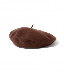wool beret brown