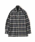 FLANNEL OVER BOX SHIRT (CHECK BROWN)