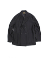 DOUBLE BREASTED WOOL JACKET [BLACK]