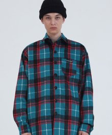 T39F WOOL CHECK SHIRT (RED)