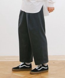 RECEPTION SET-UP WIDE  WOOL PANTS [NEW TYPE] (DEEP CHARCOAL)