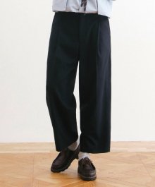 RECEPTION SET-UP WIDE WOOL PANTS [NEW TYPE] (DEEP NAVY)