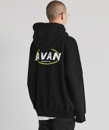 CIRCLE OVERSIZED HOODIE BLACK