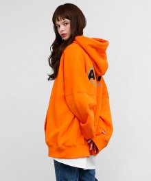 CIRCLE OVERSIZED HOODIE ORANGE