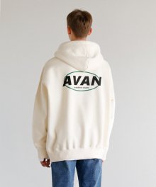 CIRCLE OVERSIZED HOODIE CREAM