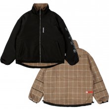 REVERSIBLE CHECK JACKET_BLACK