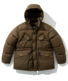 19fw shelter down parka brown