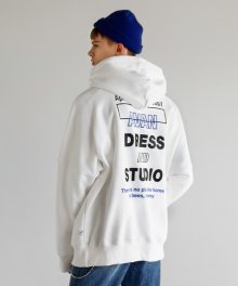 STUDIO OVERSIZED HOODIE WHITE