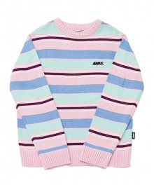 AMES RAINBOW STRIPE LOGO KNIT