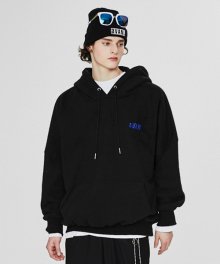 UNISEX EMBO OVERSIZED HOODIE BLACK