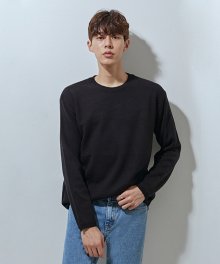 617 cashmere round knit black