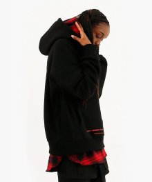OMBRE LAYER HOOD PULLOVER BLACK