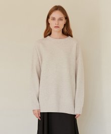 A OVERSIZED KNIT TOP_CREAM