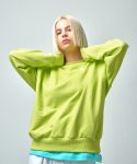 에스에스큐알(SSQR) Unisex Embroidered Sweatshirt ACC_02_LIME_MEDIUM