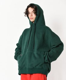 rk rectangular poket p hoodie darkgreen 사각 포켓 기모후드