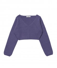 C ANGORA CROPPED KNIT TOP_VIOLET