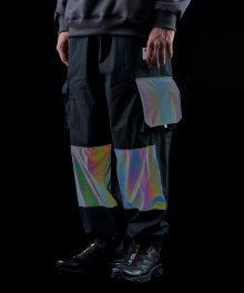 Hologram Utility Cago Pants (black)