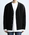 CABLE CASH CARDIGAN (Black)