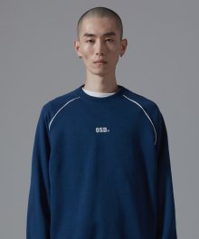 [기모]OSD BASIC TWO LINE SWEATSHIRTS(BLUE)