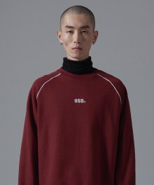 [기모]OSD BASIC TWO LINE SWEATSHIRTS(RED)