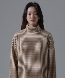 OSD STRIPE POLANECK T SHIRTS(BEIGE)