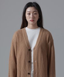 OSD OVERFIT KNIT CARDIGAN(BEIGE)