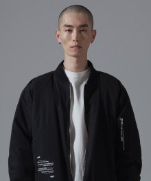 OSD PRINTING SHIRRING JACKET(BLACK)