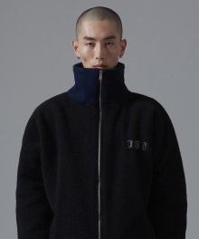 OSD OVERFIT FLEECE JACKET(BLACK)