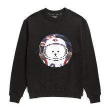 [기모][RE-EDITION]아폴로 도그 패치 스웨트 셔츠 2019FW 블랙
