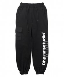 CHARMS STUDIO POCKET SWEATPANTS BK