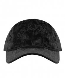 VELVET BASIC LOGO BASEBALL CAP BK