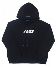 AMES BASIC LOGO OVERSIZE HOODIE_BK