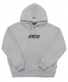 AMES BASIC LOGO OVERSIZE HOODIE_GY