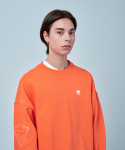 에스에스큐알(SSQR) Unisex Embroidered Sweatshirt ACC_02_CORAL_LARGE
