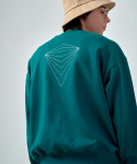 에스에스큐알(SSQR) Unisex Embroidered Sweatshirt VAN_01_GREEN_LARGE