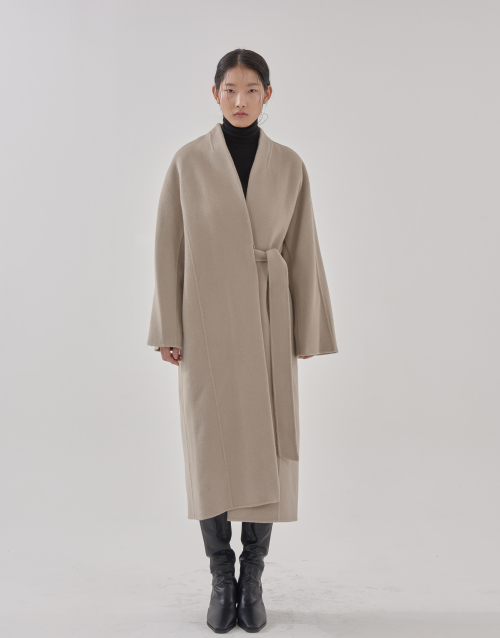 Пальто с запахом (Yeomim coat-Ivory)
