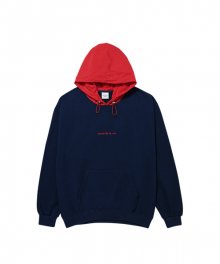 ADLV EFFECT HOODIE NAVY/RED