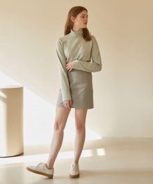 19W BASIC MINI SKIRT (LIGHT GREY)