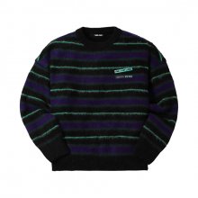 STRIPE KNIT PULLOVER_BK