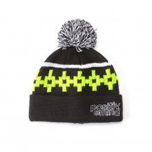 BALL KNIT BEANIE BLACK