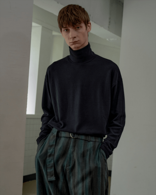 MUSINSA | TRIP LE SENS BASIC TURTLENECK POLA KNIT_BLACK