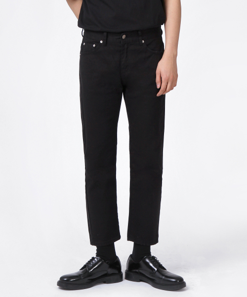 Укороченные брюки Regular fit (Black)