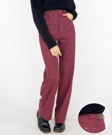 Wool Wide Leg Pants [FUCHSIA]