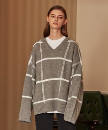 v knit (grey)
