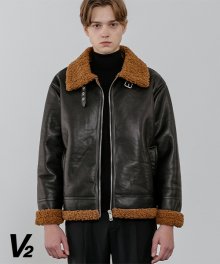 [남/여] Brown fur leather mustang