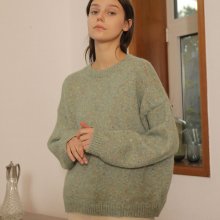 COLORMIX PULLOVER WOOL KNIT_MINT