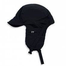 LOGO EARFLAP CAP- BLACK