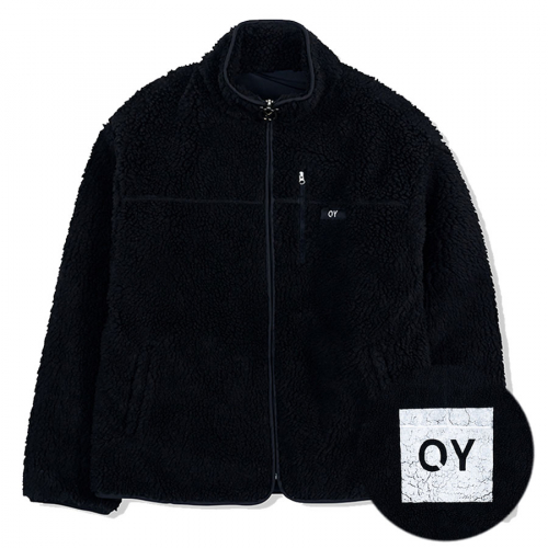 メンズ OY LOGO FUR HOODIE JACKET-BLACK | amazingcostaricarentals.com