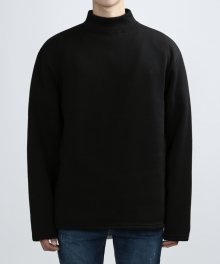 HALF NAP POLO NECK (BLACK)