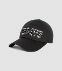 바이브레이트(VIBRATE) 3D VIBRATE LOGO BALL CAP (BLACK)